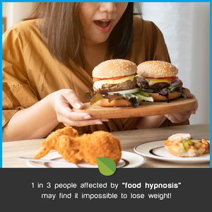 1 in 3 people affected by “food hypnosis” may find it impossible to lose weight!... (thankfully it can be reversed)