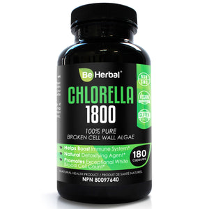 Organic Chlorella Capsules 1800mg  – 180 Capsules